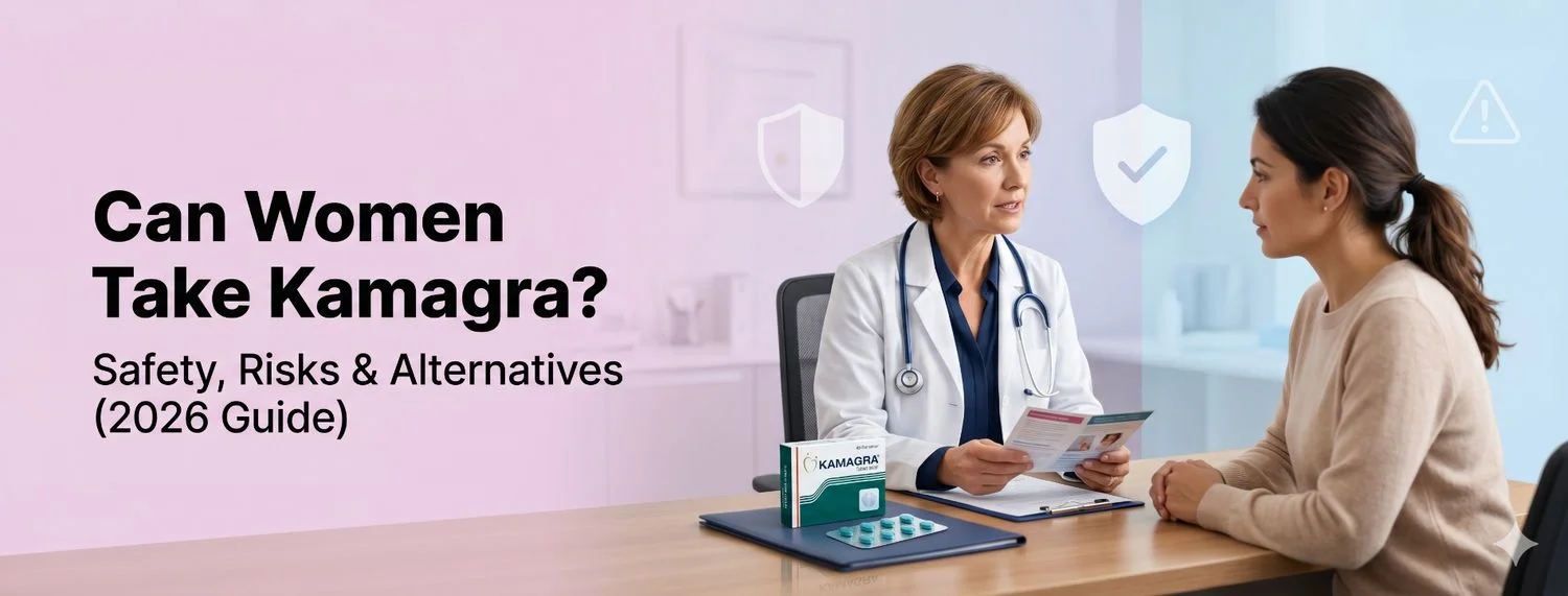 Can Women Take Kamagra? Safety, Risks & Alternatives (2026 Guide)